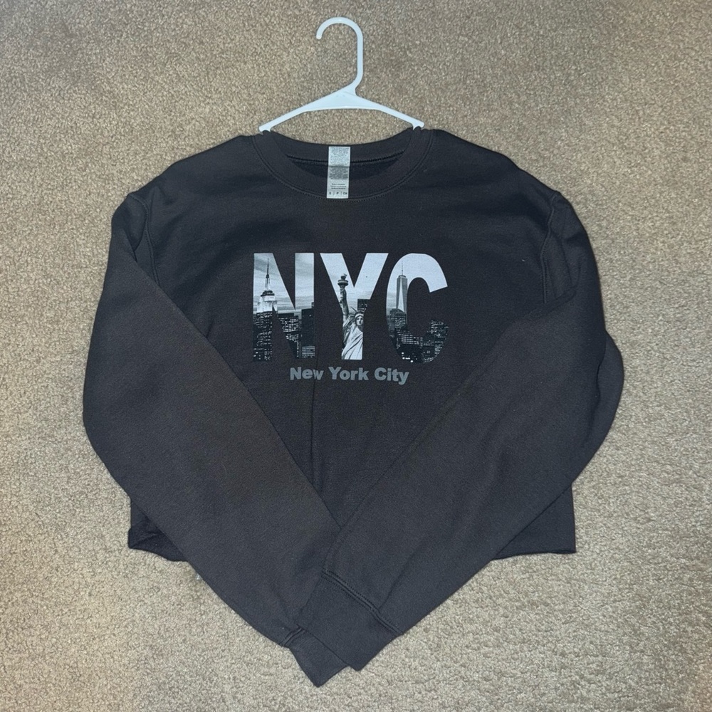 Men’s Brown Cropped Crewneck